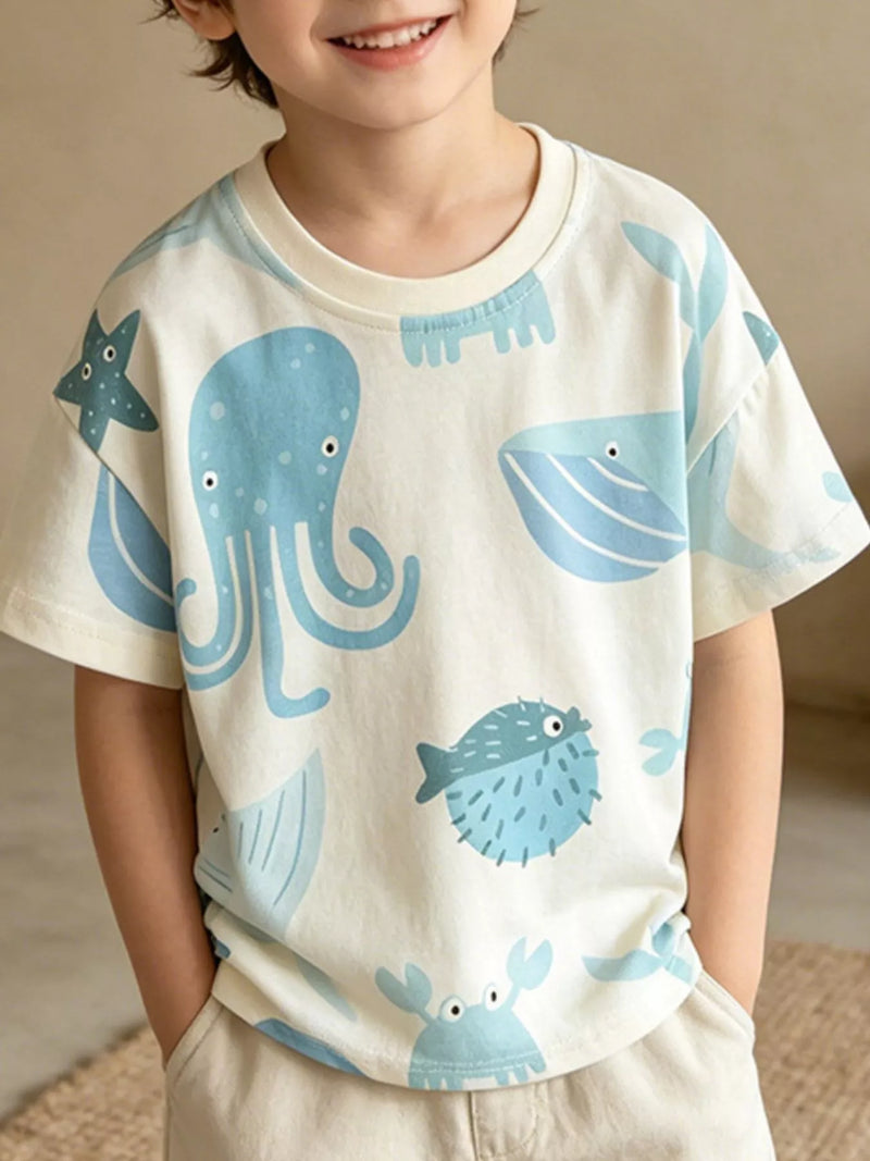 Kids' Ocean Adventure Graphic T-Shirt