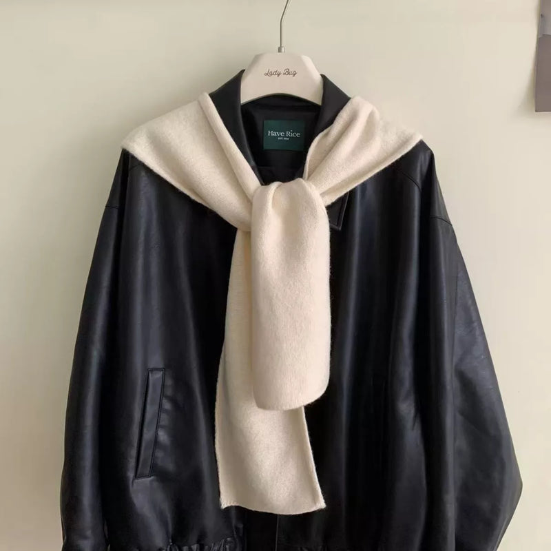 Knitted Hooded Scarf